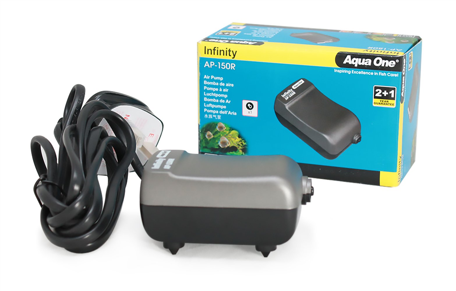 Aqua One AP150R Infinity Airpump Single 100l/hr