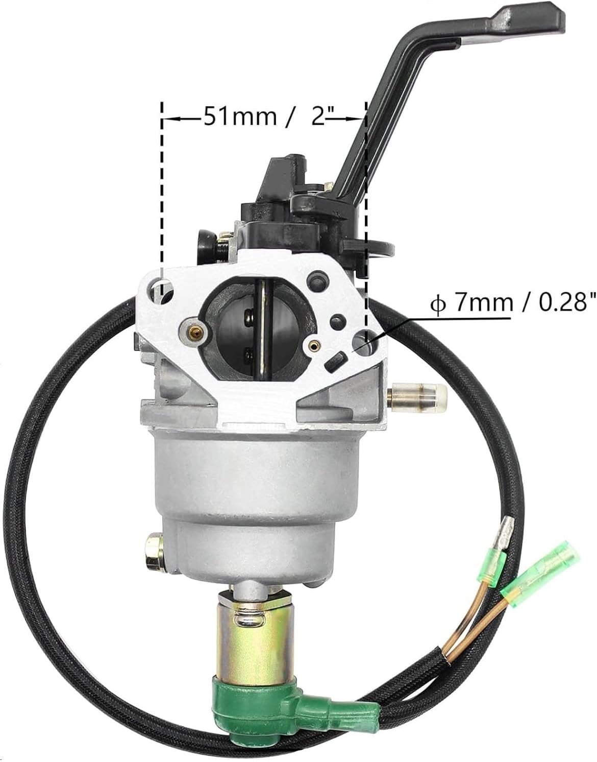fullas Huayi Carburetor P27-1D Manual Choke for Predator 6000W 6500W Generator Champion 5500W 6500W Generator Duromax 7500W Westinghouse 6000W 7500W Gas Portable Generator