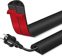 Vista 16 de Cubierta de cable de suelo para cables en el piso, cable autoadhesivo para ocultar cables de piso, cubiertas para protección de cables, evita Madera