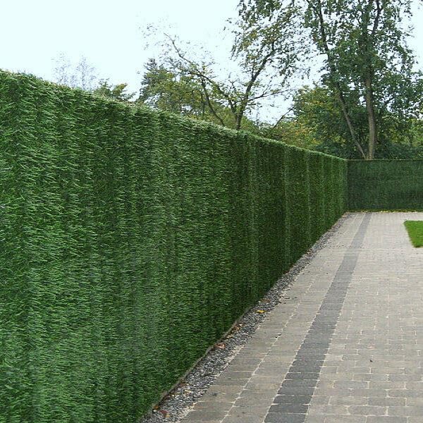 Artificial Conifer Hedge Plastic Privacy Screening Garden Fence 1.8m High x 3m Long (5ft 10" x 9ft 10")