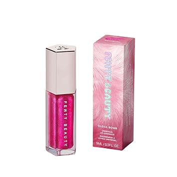 FENTY BEAUTY Gloss Bomb Universal Lip Luminizer Wattab!*%# 3D Electric Fuchsia Shimmer Lip Gloss 0.3 Fl Oz