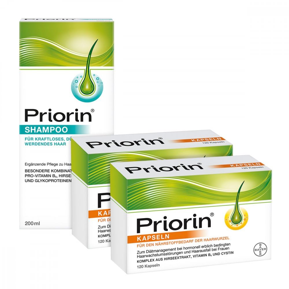 2x Priorin Kapseln 120er und Shampoo 200 ml 1 stk