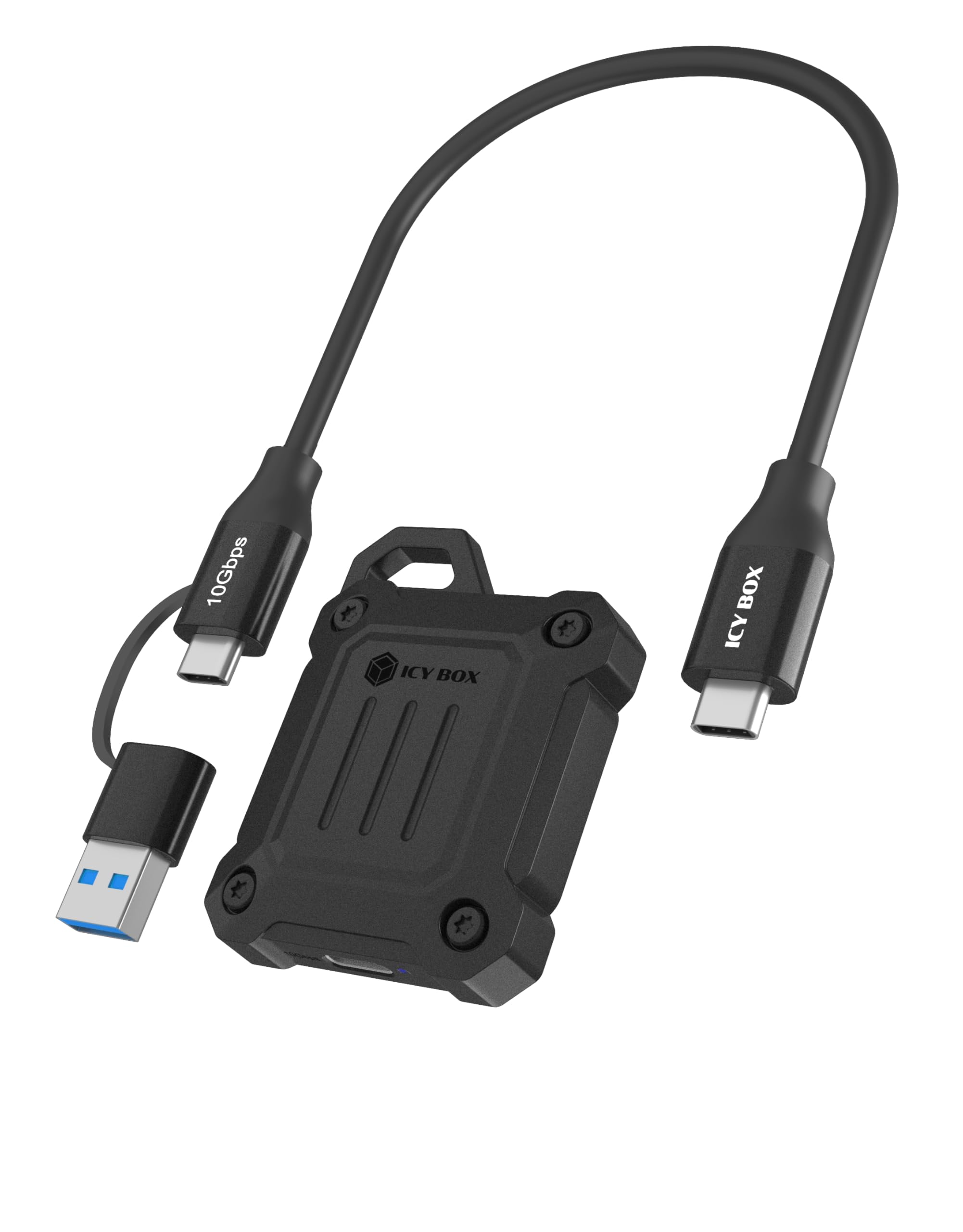 ICY BOX Full Metal M.2 NVMe 2230 SSD Enclosure, USB C 3.2 Gen2 Type-C 10Gbps to NVMe PCIe Adapter, Compatible with iPhone 15/16/17 Pro/Pro Max 4K ProRes Recording-image-30