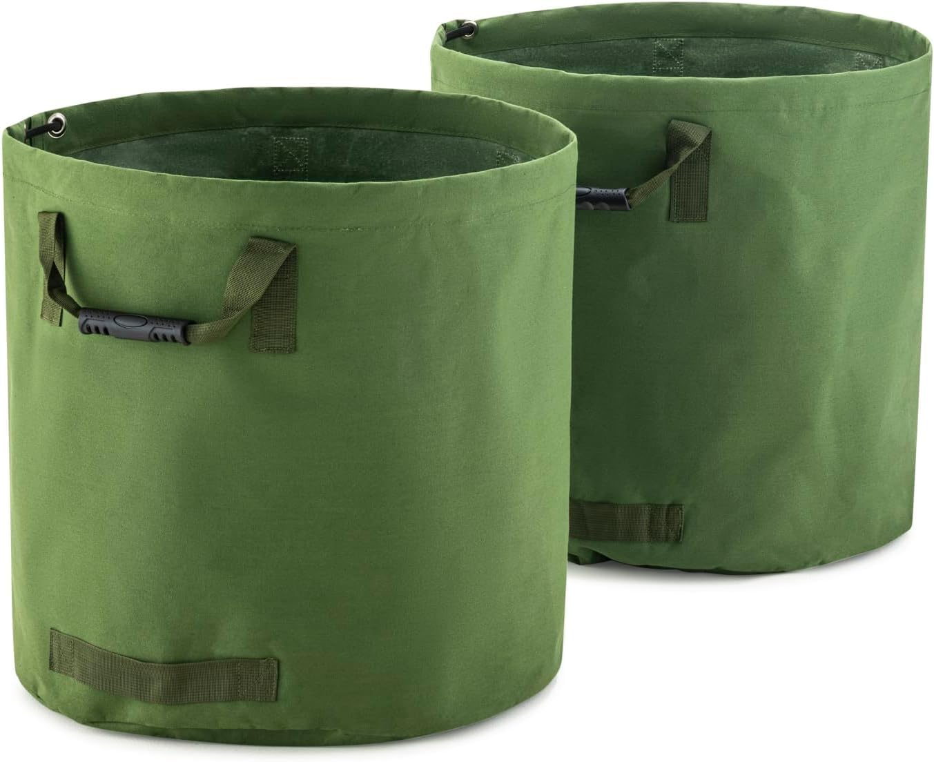 Doppelte 120 -L -Wachspanner -Gartenbeutel - sehr langlebiger und wetterfester Sammlungsbeutel, bestehend aus militärischer Leinwandmaterial für Gartenabfälle