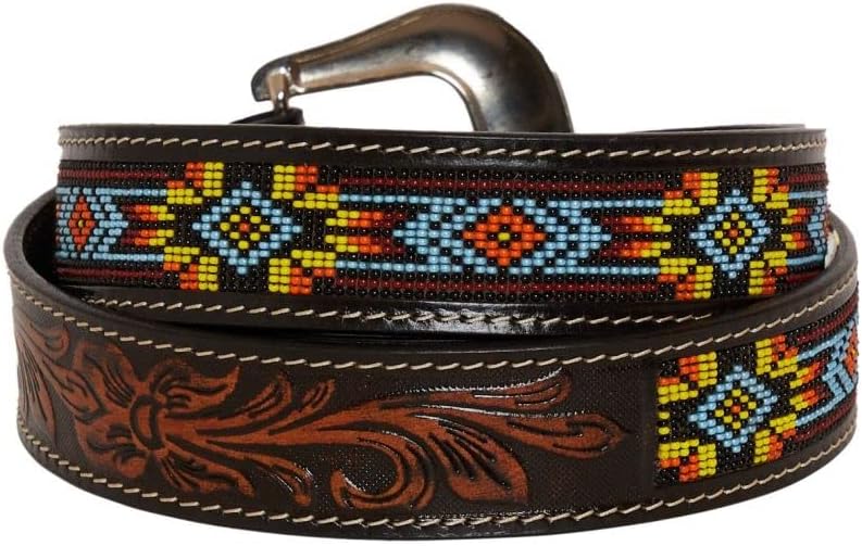 Myra Bag Polychrome Hand-Tooled Leather Belt S-4065