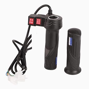 Scooter Speed Grip, 3 Speed Gears Gas Handle Throttle Accelerator for Electric Scooter with Forward and Reverse Gear 3 Speed Throttle 3 Speed Throttle 3 Wire Throttle