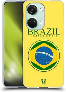Brazil Brazilian Brasil Flag Flag Patches Soft Gel Case Compatible with OnePlus Nord 3 5G
