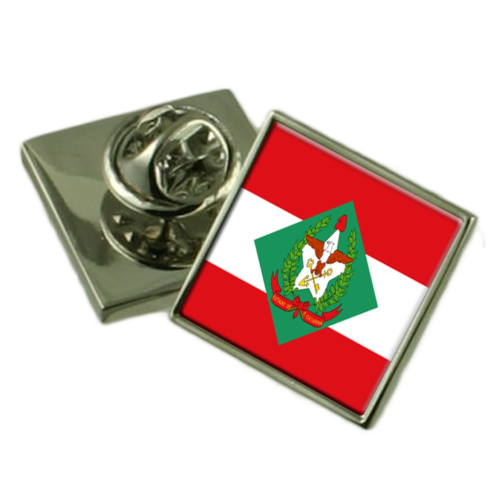 Insignia de solapa Santa Catarina cuadro personalizado grabado antidesgaste tejido 5