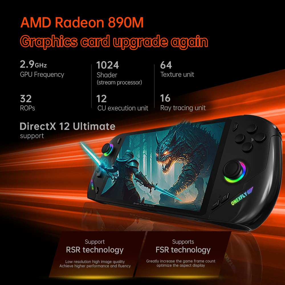 Onexfly F1 PRO (AMD Ryzen AI 9 HX 370-64GB+2TB) 7 Inches OLED Handheld