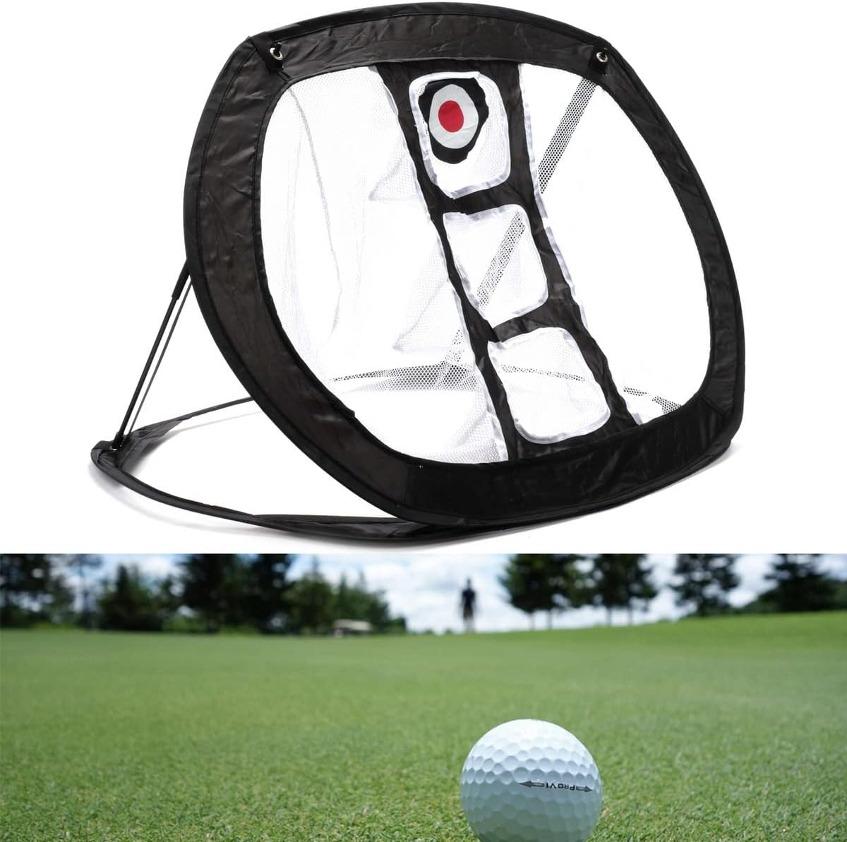 Golf Practice Chipping Net, Collapsible Golf Net Training