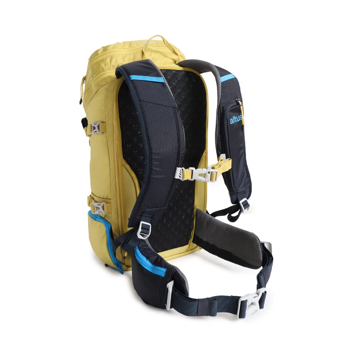 ALTUS SAIOA | Mochila de esqui | Mochila de travesía | Trekking | Esquí de montaña | Escalada | Ergonómica | Ligera | Resistente | Color oil yellow