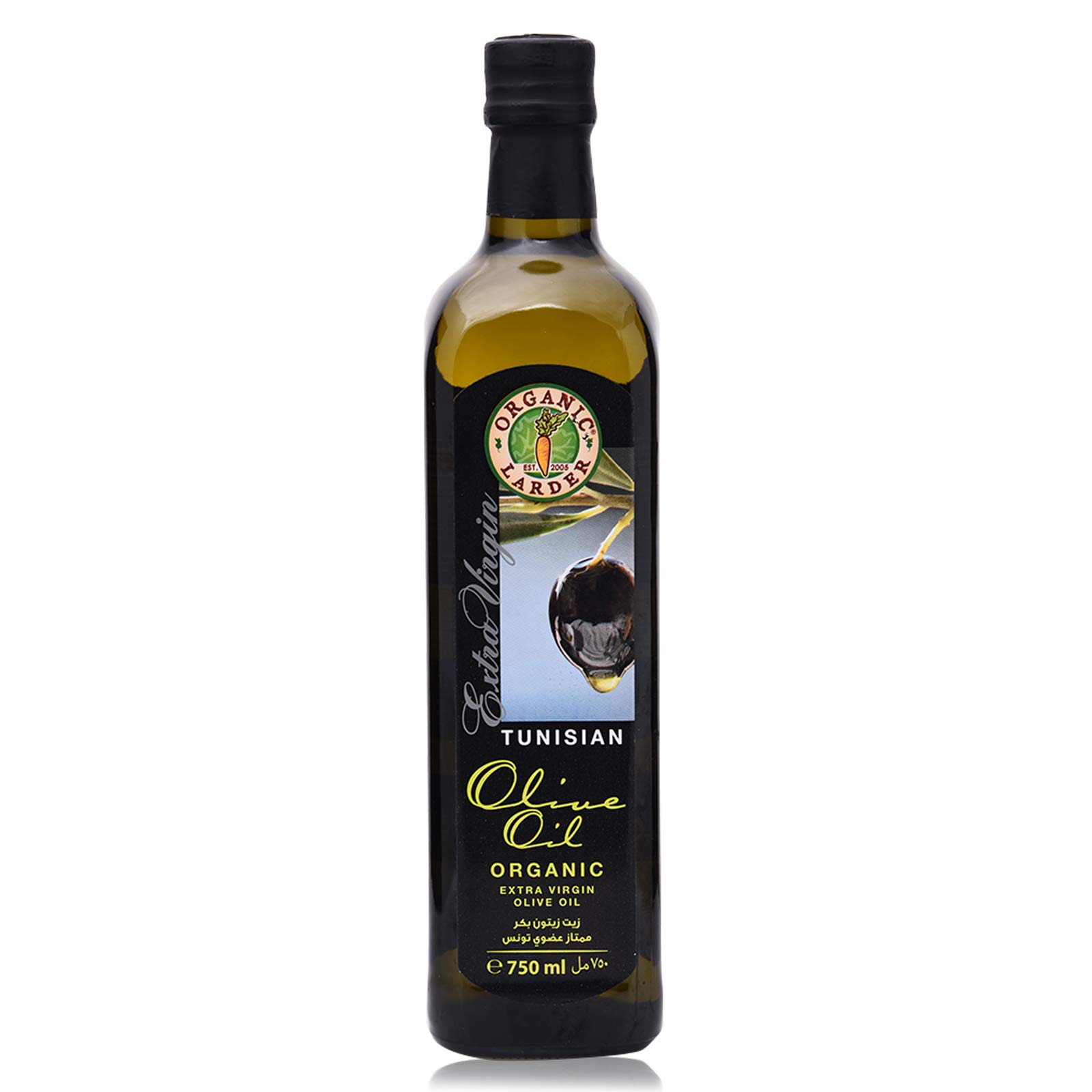 Organic Larder Organic Tunisian Extra Virgin Olive Oil - 750 ml
