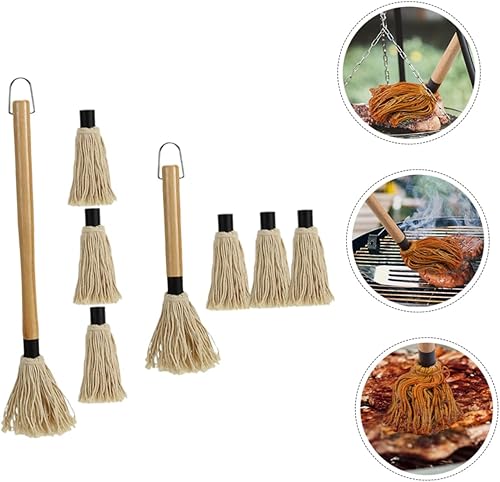 Miniatura 5 de 1 juego de accesorios de parrilla accesorio de barbacoa cepillo de cocina cepillo de cocina aceite cepillo para hornear salsa fregonas barbacoa mopa