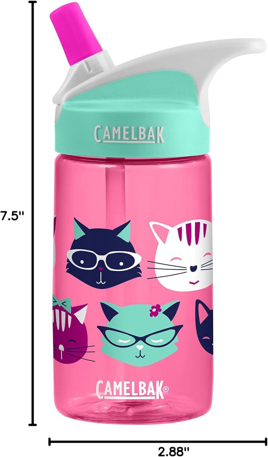 CamelBak Eddy Kids Water Bottle Kids Big Bite Valve - Spill Proof - Water Bottle for Kids - BPA-Free Water Bottle