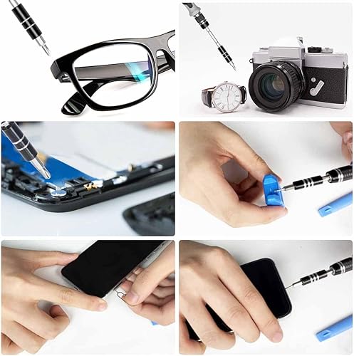 Miniatura 5 de EFAITHFIX Juego de destornilladores de precisión, kit profesional de herramientas de reparación magnética 115 en 1 para computadora, teléfono móvil,