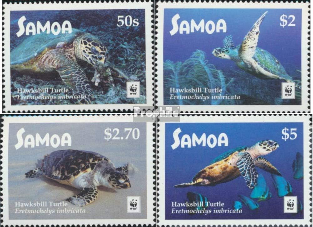 Samoa 1348-1351 (Complete.Issue.) unmounted Mint/Never hinged ** MNH 2016 Real Karettschildkröte (Stamps for Collectors) Amphibians/Reptiles/Dinosaurs