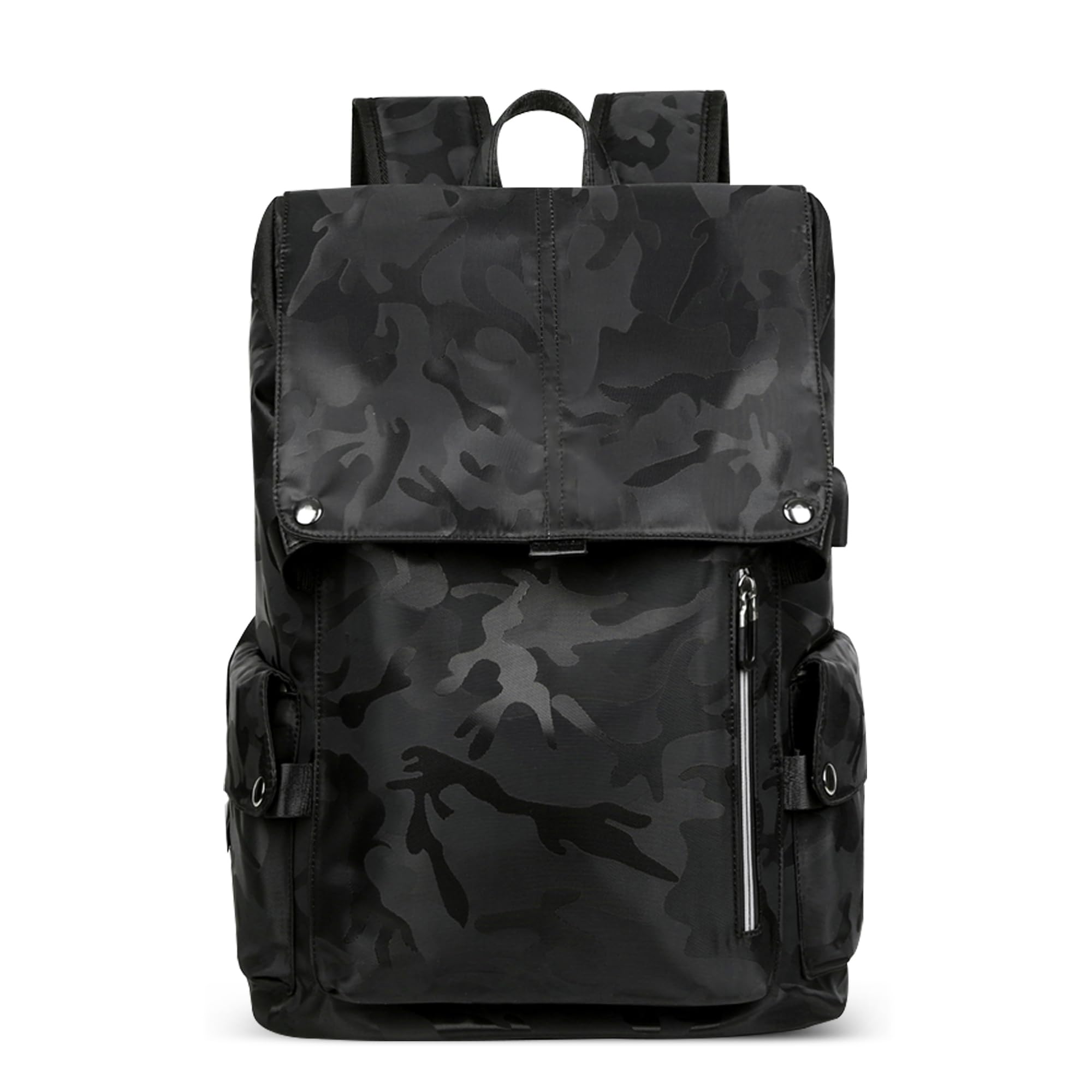 Zaino per Laptop Uomo con Porta di Ricarica USB Zaino Lavoro Università Zaino Casual Antifurto Zaino Impermeabile per Studenti Campeggio Viaggio Lavoro Nero B L