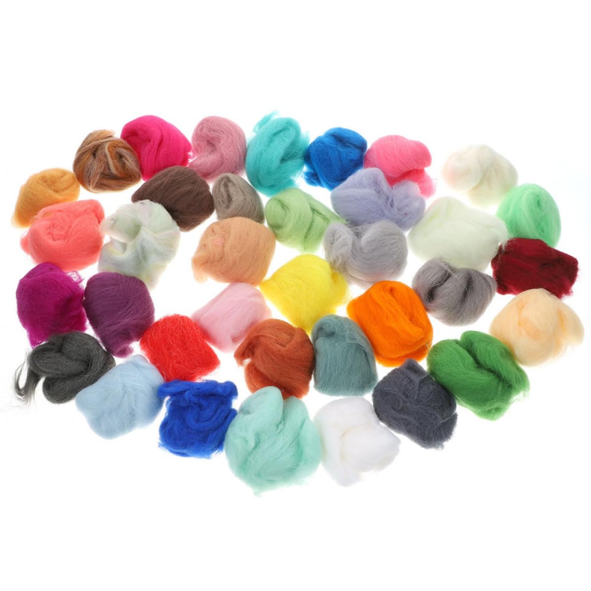 Lana para fieltrar agujas kit de 36 piezas CHILDWEET para tardes de manualidades en familia