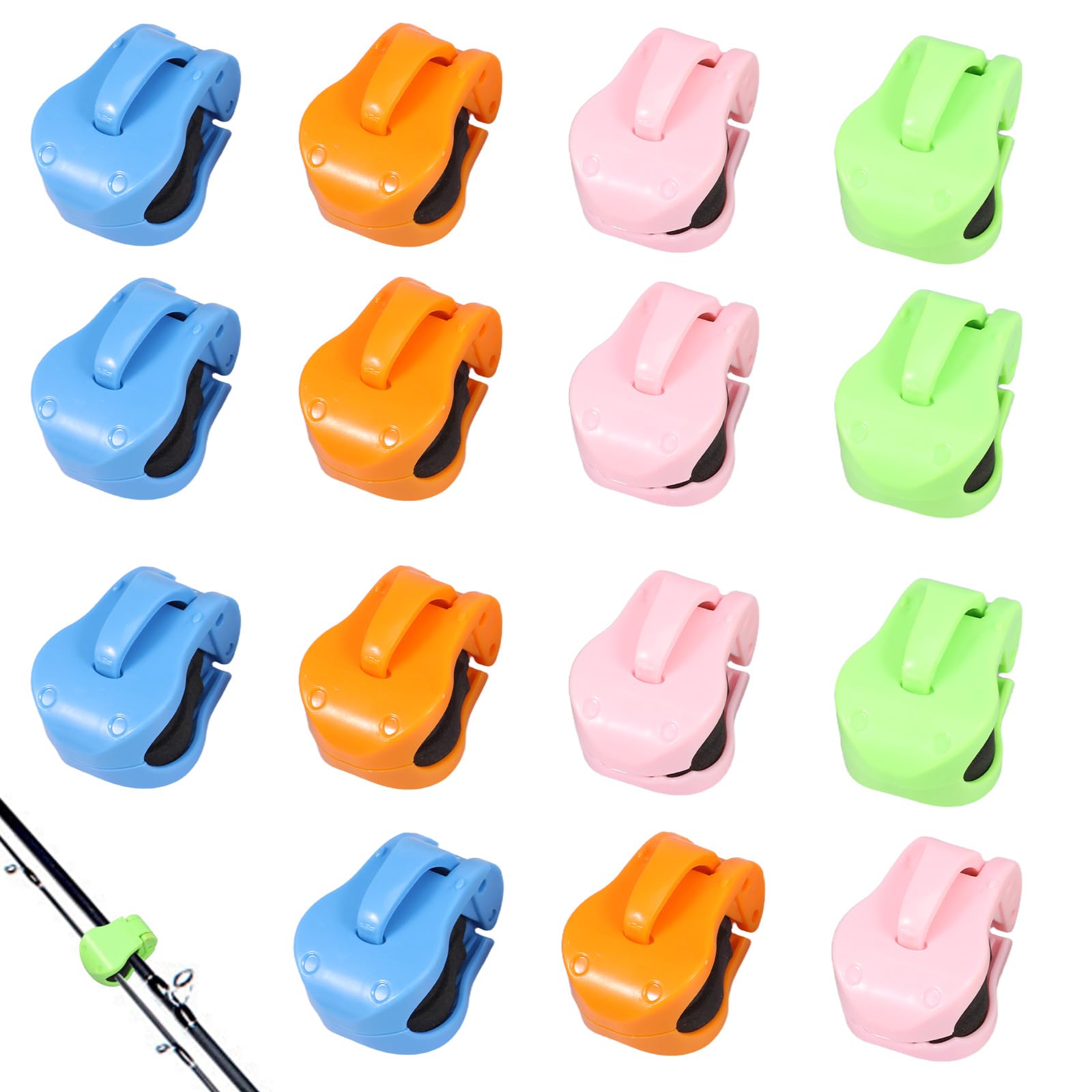 Fishing Rod Clip 16 PCS Fishing Rod Holder Clips - Elastic Straps For Organizing & Protecting Rods In Car, Boat, Or Storage Fishing Rod Storage Fishing Rod Clip 16 PCS Fishing Rod Holder Clips - Elastic Straps For Organizing & Protecting Rods In Car, Boat, Or Storage Fishing Rod Storage