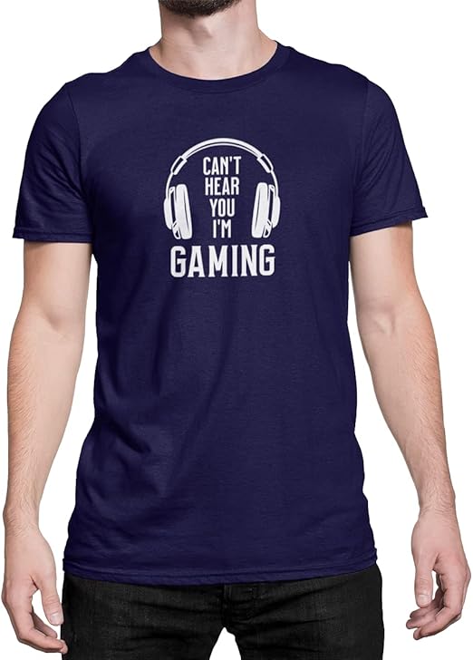 Camiseta Estampada Gamer - Masculina Azul