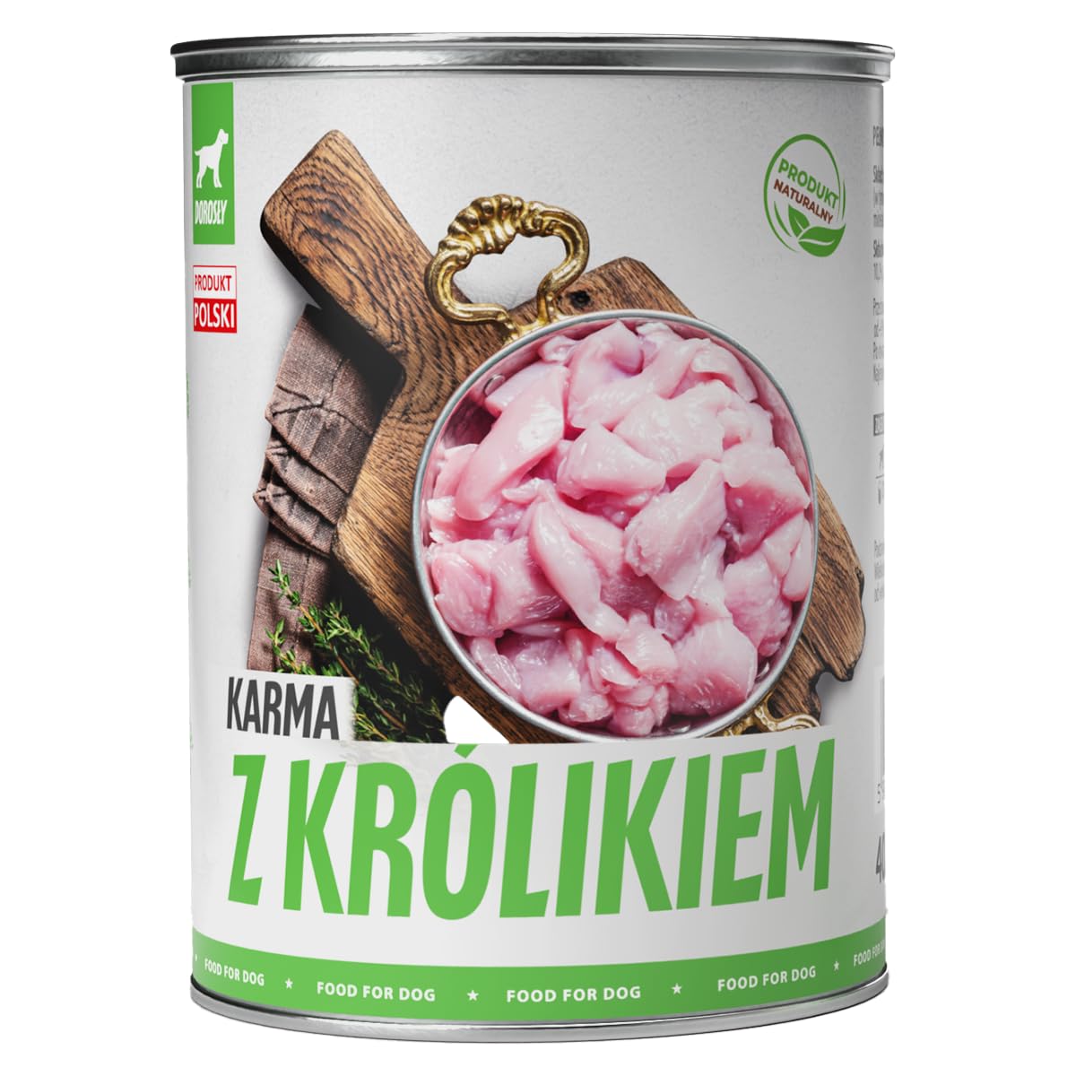 TufTuf Hundefutter Nass Dose 48x400g Kaninchen