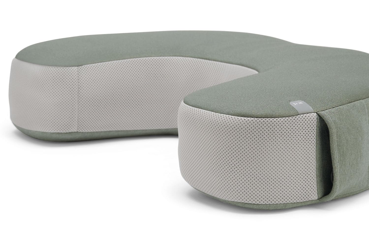 Inglesina Elysia Cuscino Allattamento Ergonomico con Cintura Lombare, Doppia Densità, Tessuto Bambù Traspirante 3D, Supporto Neonato e Mamma, 0-3+ Mesi, Balance Green