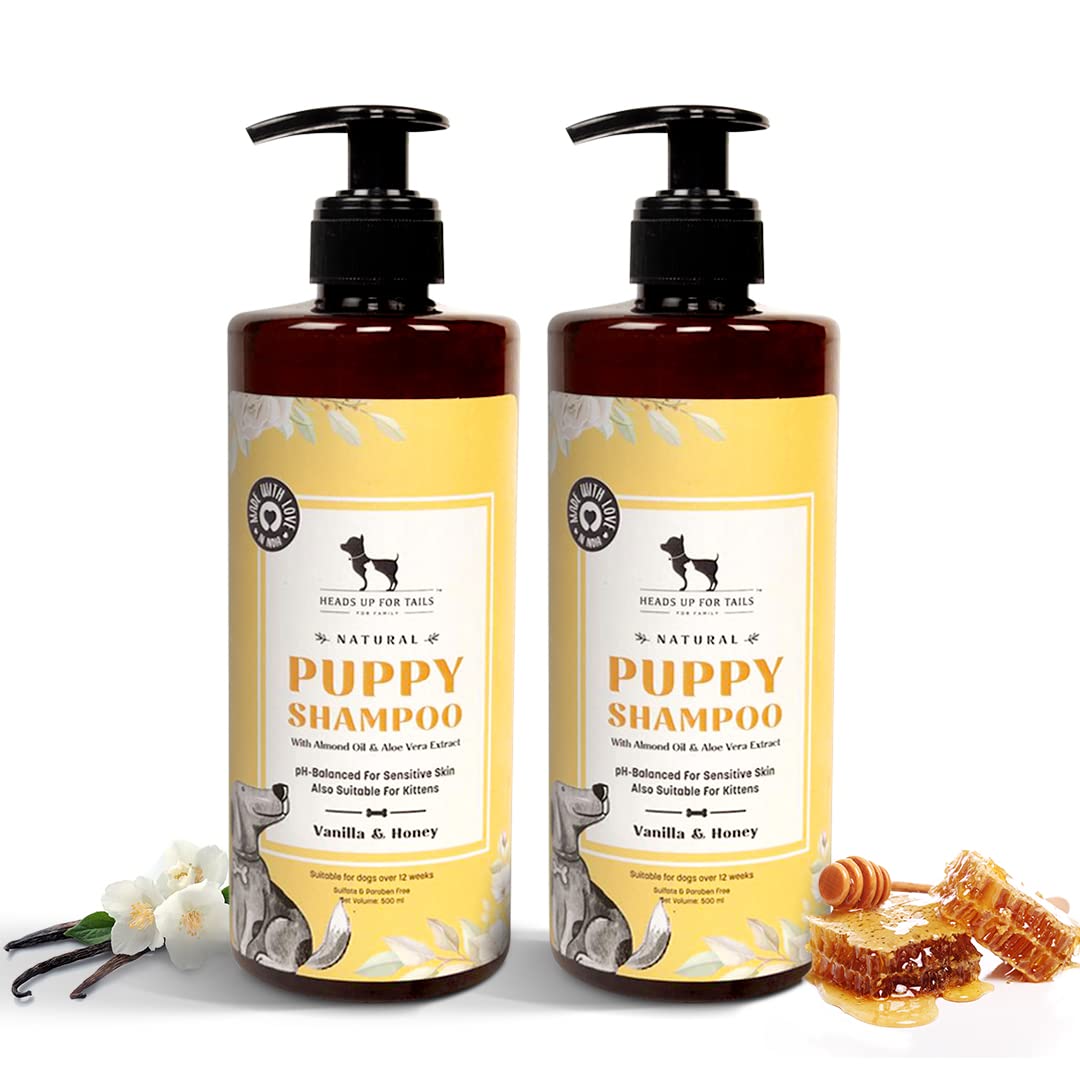Heads Up For Tails Natural Shampoo for Puppy and Kitten - 200ml Each - Pack of 2 (B09VKXVN5B) Amazon Price History, Amazon Price Tracker