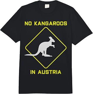Austria Australia Funny Kangaroo Gift Comfort Colors Adult Heavyweight T-Shirt
