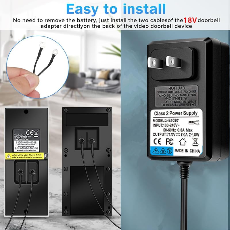 Transformateur 18V pour sonnette Ring et Nest Hello : tranquillité d'esprit