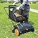 VEVOR Push Lawn Sweeper, 21inch Leaf & Grass Collector, Heavy Duty Thickened Steel Durable to Use with Large Capacity 3.5 cu. ft. Mesh Collection Hopper Bag, 2 Spinning Brushes