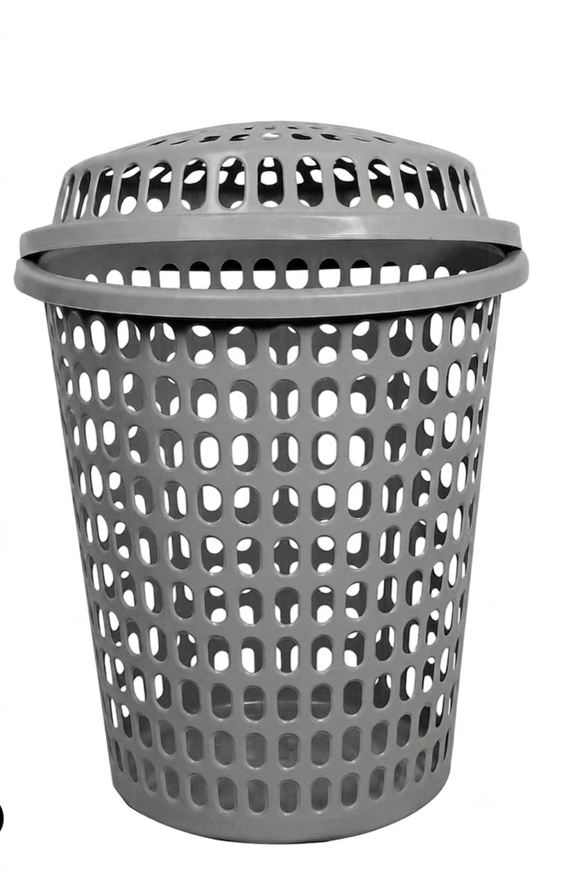Laundry Basket Grey Clothes Storage Hamper Foldable Dirty Clothes Organizer Bag for Home Bathroom Bedroom Lightweight Portable Basket Use-image-31