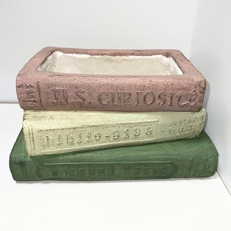 多肉植物　寄せ植え　BOOK型プランター♡ Amazon.co.jp: ブック型 プランター 寄せ植え 多肉植物 植木鉢