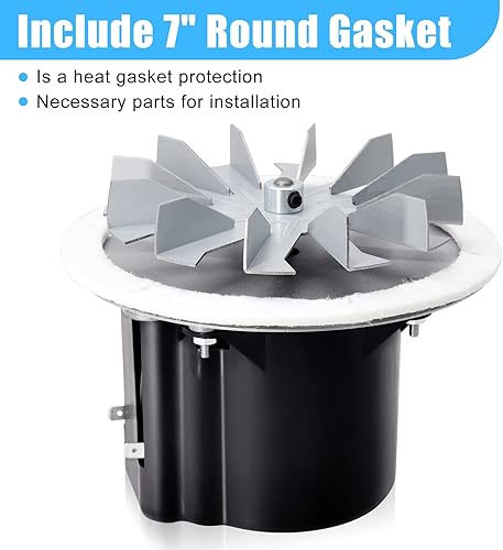 Miniatura 6 de Adviace Motor SRV7000-193 de repuesto para estufa de pellets Quadrafire MT Vernon y estufa de pellets Quadra-Fire MT Vernon, motor de soplador de