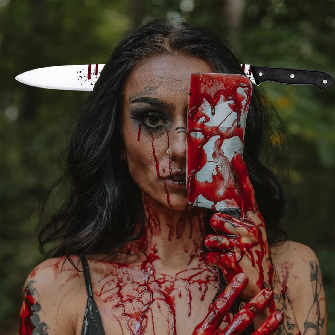 YXI 3Pcs Halloween Headbands + 30Pcs Temporary Tattoos, Halloween Party Props, Novelty Decorations - Image 7