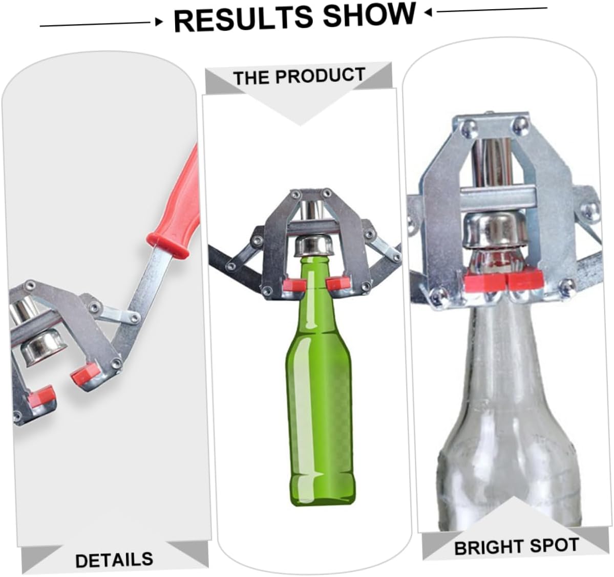 Manual Bottle Capper Tool for Home Brewing Compact and Lightweight Handheld Bottle Sealer Twin Lever Handle Convenient Home Shop