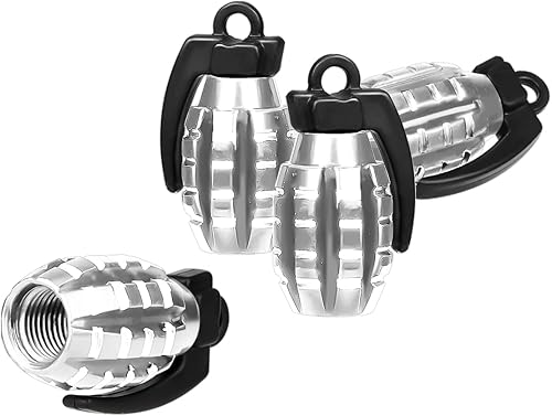AIEX 4 paquetes de tapas de vástago de válvula, cubiertas de aluminio resistentes para válvulas de neumáticos, a prueba de aire, para automóviles,