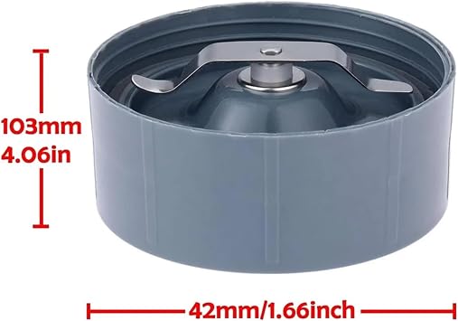 Flat Milling Blade Replacement Part Compatible With NutriBullet 600W 900W Blenders NB-101B NB-101S NB-201