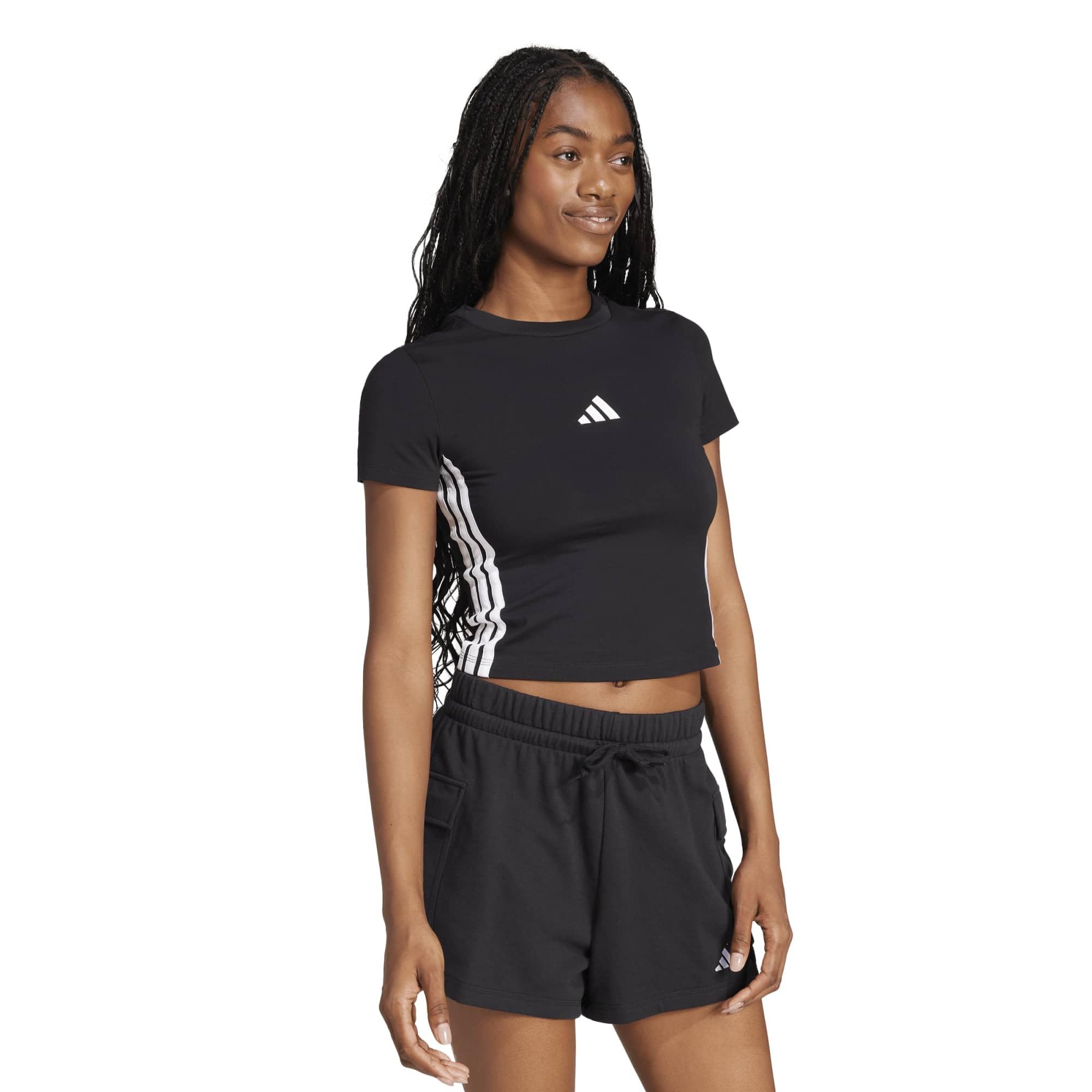 adidas Women's Camiseta Essentials Slim Baby 3 Bandas