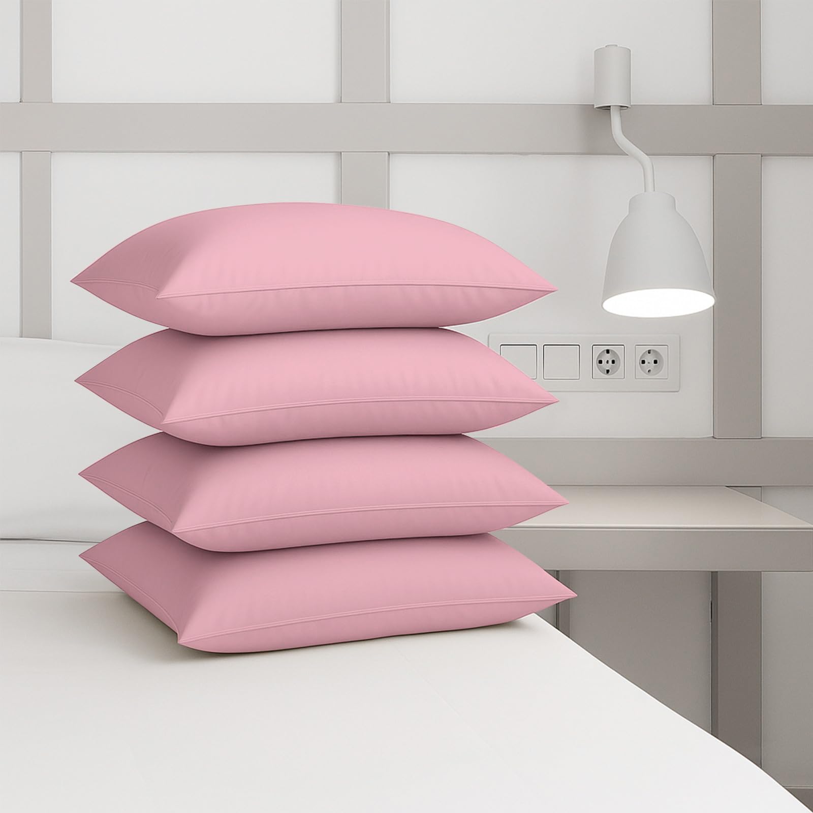 CHCOMFORT Pillow Cases 4 Pack, Standard Size 50 x 75 cm, Ultra Soft Brushed Microfiber Pillow Covers with Envelope Closure - Image 4