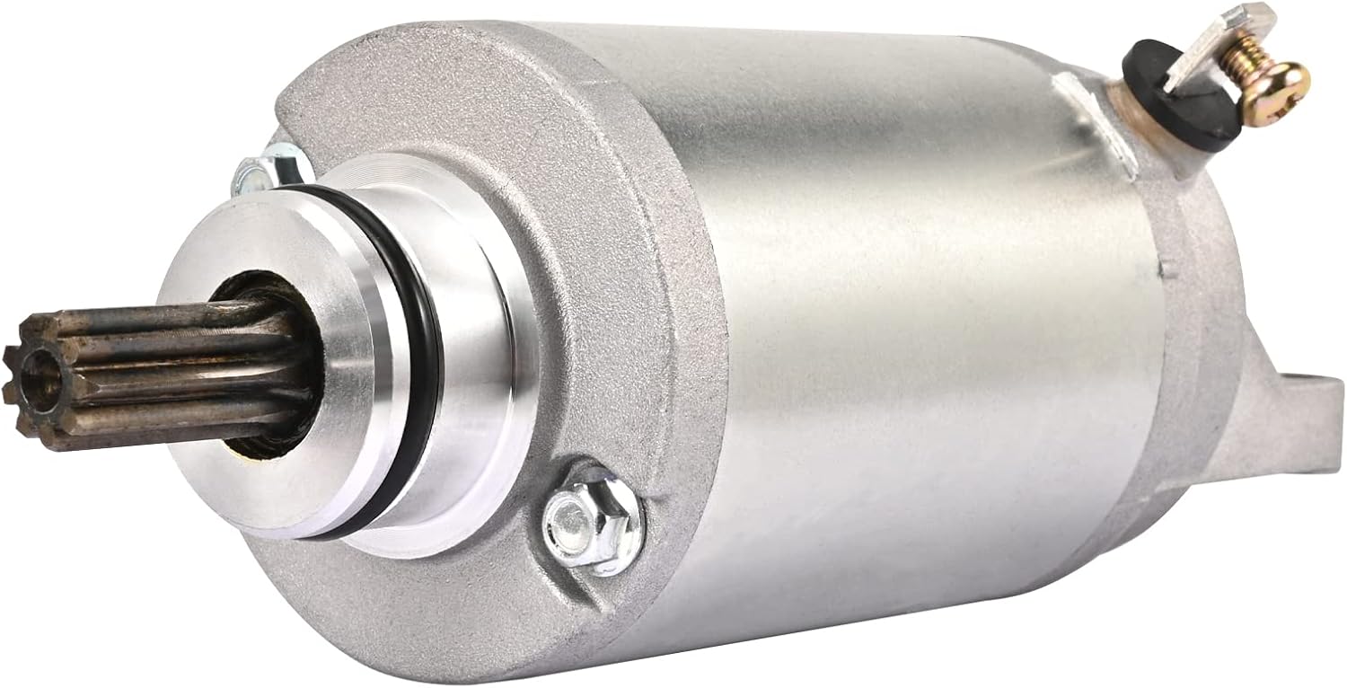 Starter Motor Compatible with Suzuki Scooter AN400 Burgman 03-11, AN400A Burgman 07-16, AN400S Burgman 03-06, AN400ZA Burgman 12-16, 12 Volt CW 9-Tooth Spline ‎31100-14F01