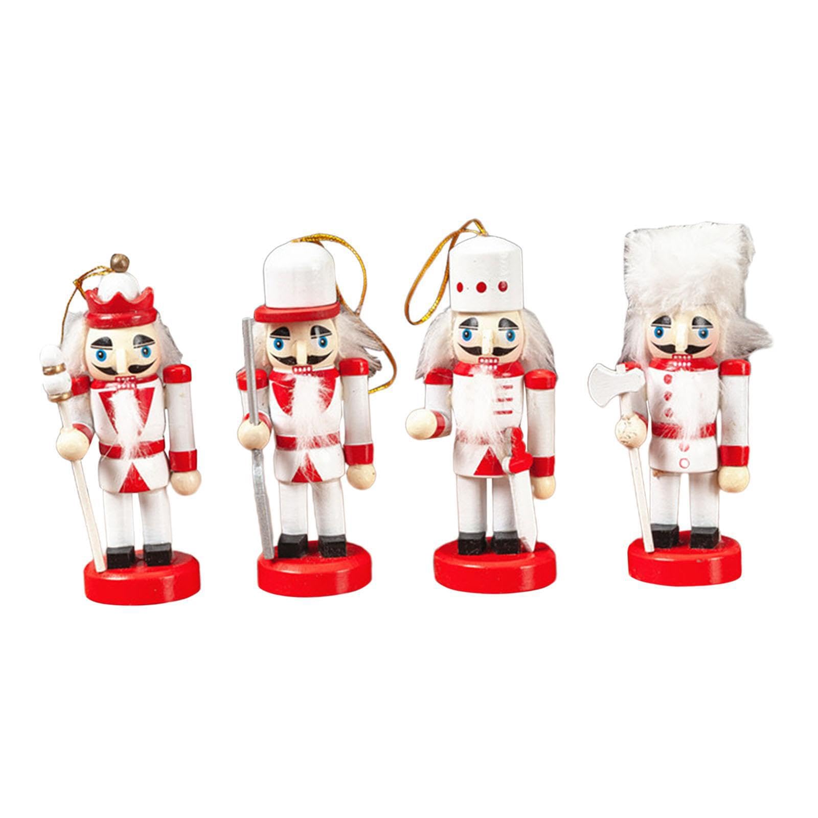 Lixsazse Wooden Nutcracker Doll Hanging Decoration Beautiful Addition To Christmas Tree Hanging On Christmas Tree To More Festive Atmosphere. Nutcracker