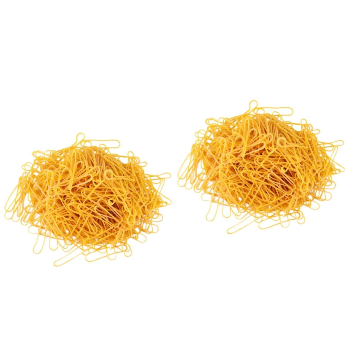 NUOBESTY 2 Boxes Clear Rubber Bands Sturdy Bands Elastic Rubber Bands Bundling Ring DIY Hair Rope Office Supplies High Elasticity