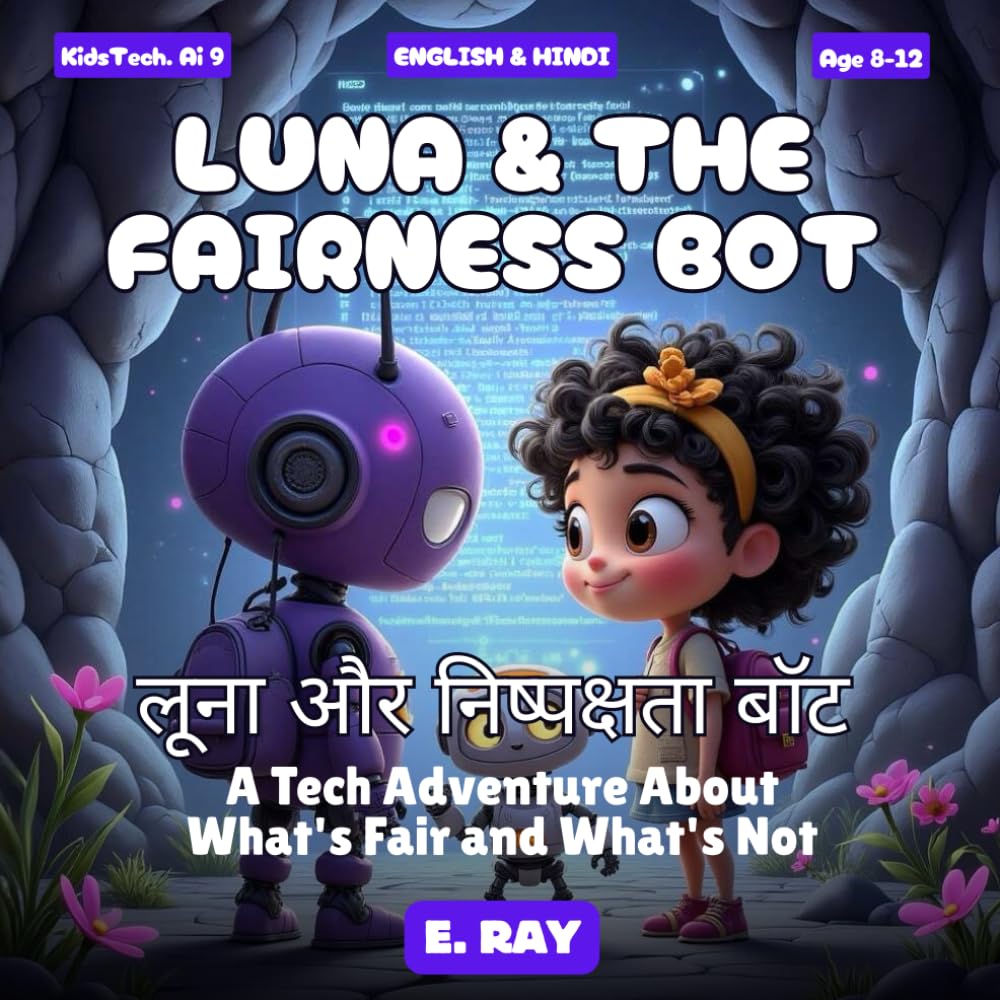 AI FOR KIDS - LUNA & THE FAIRNESS BOT (BILINGUAL ENGLISH-HINDI): लूना और निष्पक्षता बॉट