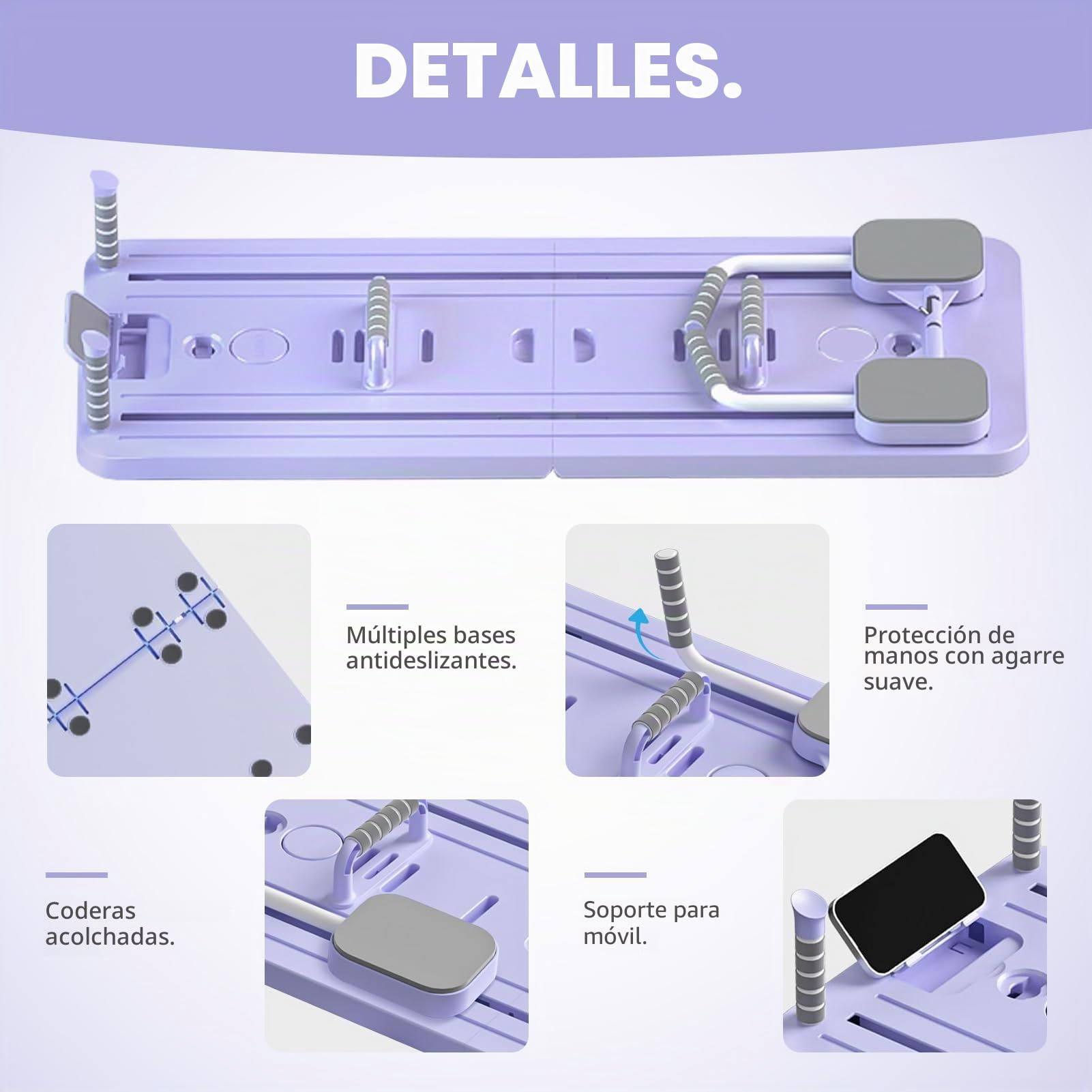 Juego de tablero reformador de pilates 5 en 1 mejorado: tabla de pilates con contador LED, rodillo de rebote automático, tablero central multifuncional plegable para gimnasio en casa