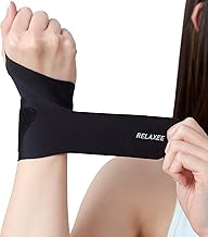RELAXEE Wrist Support 【Recommended by Judo Therapists】 Fixed, Thin, Sports, Tennis, Muscle Training, Postpartum, Child Rearing, Ultra-thin 0.89mm, Comfortable Even Under Long Sleeves, Sweat-Absorbent
