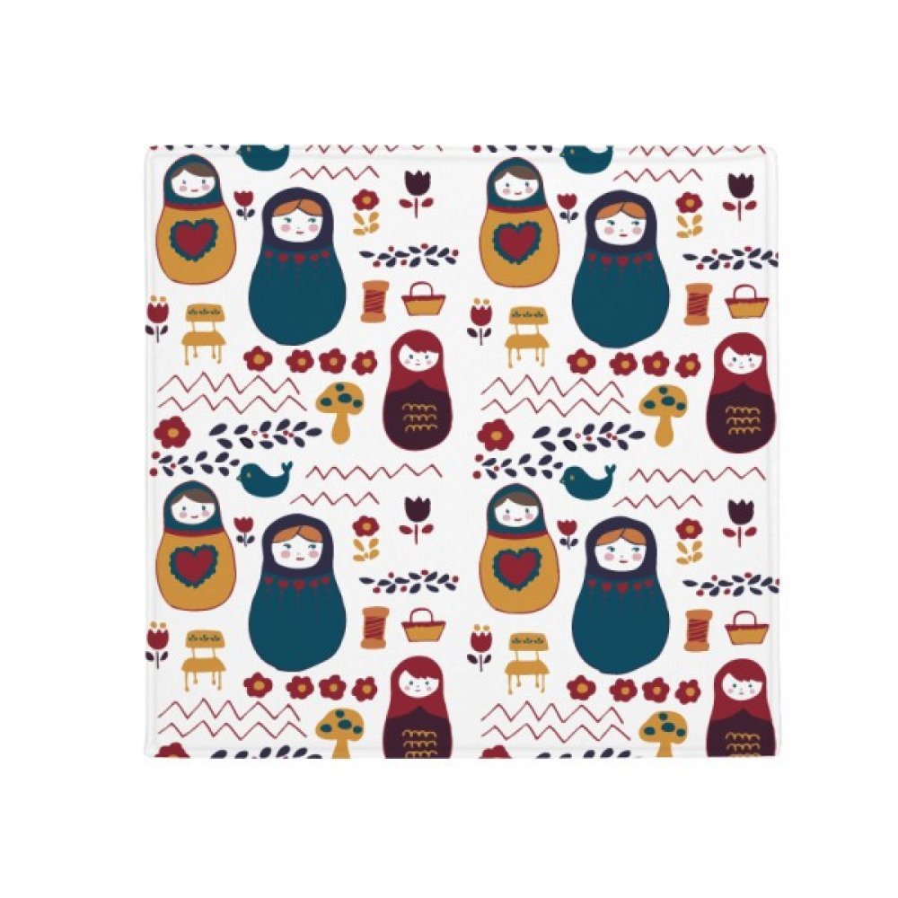 Tapis de sol carré russe 50x50 cm multicolore pour cuisine et salon