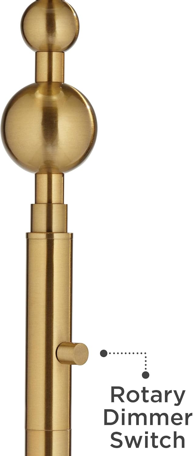 Possini Euro Design Summit Light Blaster Modern Torchiere Floor Lamp 71" Tall Warm Gold Metal Frosted White Glass Shade Decor for Living Room Reading Bedroom Bedside Office Family House Home