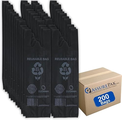 Source Direct - Black PP Non Woven Reusable Bags -