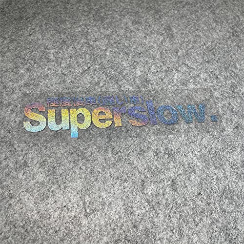 Image of Car Styling Sticker for Japanese Superslow Snail Creative Words Auto Oil Tank Window Body Vinyl Computer Case Motocross Decals (J 20x4.5cm StarLaser 1PCS)