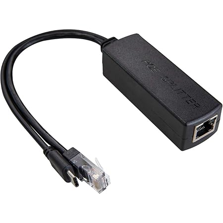 UCTRONICS PoE Splitter USB-C 5V - Active PoE to USB-C Adapter, IEEE 802.3af Compliant for Raspberry Pi 4, Google WiFi, Security Cameras, and More